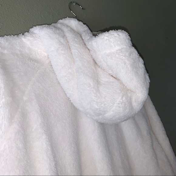 White Teddy Hoodie Sweater - Picture 7 of 8